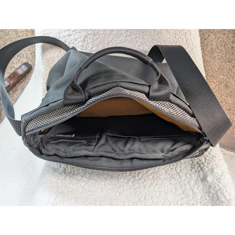 Waterfield Cargo Laptop Bag Messenger Black Checkered Made in USA San Francisco